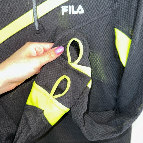 FILA - Sport Mesh Running Half Zip Pullover - Picture 6 of 8